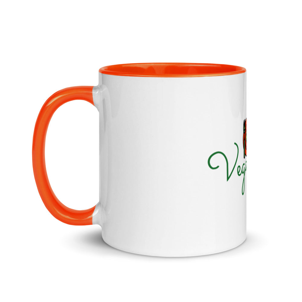 White Ceramic Coffee Mug with Color Inside