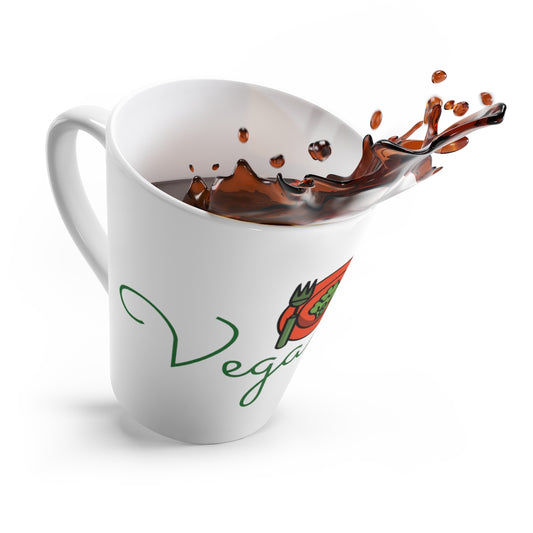 White Ceramic Vegan-ish™ Latte Mug